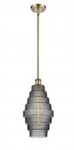 Innovations Lighting 516-1S-AB-G673-8-LED - Cascade - 1 Light - 8 inch - Antique Brass - Mini Pendant