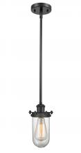 Innovations Lighting 516-1S-BK-232-CL-LED - Kingsbury - 1 Light - 4 inch - Matte Black - Mini Pendant