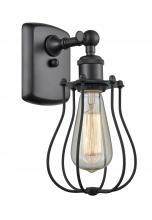 Innovations Lighting 516-1W-BK-CE513-LED - Muselet - 1 Light - 6 inch - Matte Black - Sconce