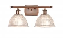 Innovations Lighting 516-2W-AC-G422-LED - Arietta - 2 Light - 18 inch - Antique Copper - Bath Vanity Light