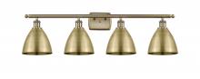 Innovations Lighting 516-4W-AB-MBD-75-AB-LED - Bristol - 4 Light - 38 inch - Antique Brass - Bath Vanity Light