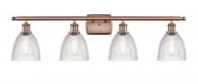 Innovations Lighting 516-4W-AC-G382-LED - Castile - 4 Light - 36 inch - Antique Copper - Bath Vanity Light