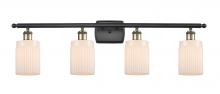 Innovations Lighting 516-4W-BAB-G341-LED - Hadley - 4 Light - 35 inch - Black Antique Brass - Bath Vanity Light