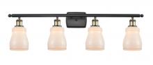 Innovations Lighting 516-4W-BAB-G391-LED - Ellery - 4 Light - 35 inch - Black Antique Brass - Bath Vanity Light