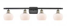 Innovations Lighting 516-4W-BAB-G91-LED - Fenton - 4 Light - 37 inch - Black Antique Brass - Bath Vanity Light