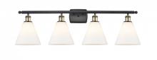 Innovations Lighting 516-4W-BAB-GBC-81-LED - Berkshire - 4 Light - 38 inch - Black Antique Brass - Bath Vanity Light