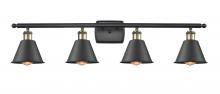 Innovations Lighting 516-4W-BAB-M8-LED - Smithfield - 4 Light - 37 inch - Black Antique Brass - Bath Vanity Light