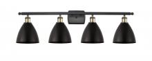 Innovations Lighting 516-4W-BAB-MBD-75-BK-LED - Bristol - 4 Light - 38 inch - Black Antique Brass - Bath Vanity Light