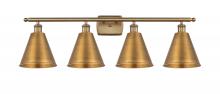 Innovations Lighting 516-4W-BB-MBC-8-BB-LED - Berkshire - 4 Light - 38 inch - Brushed Brass - Bath Vanity Light