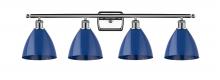 Innovations Lighting 516-4W-PC-MBD-75-BL-LED - Plymouth - 4 Light - 38 inch - Polished Chrome - Bath Vanity Light