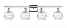 Innovations Lighting 516-4W-PN-G1213-6-LED - Athens Deco Swirl - 4 Light - 36 inch - Polished Nickel - Bath Vanity Light