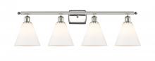 Innovations Lighting 516-4W-PN-GBC-81-LED - Berkshire - 4 Light - 38 inch - Polished Nickel - Bath Vanity Light