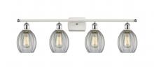 Innovations Lighting 516-4W-WPC-G82-LED - Eaton - 4 Light - 36 inch - White Polished Chrome - Bath Vanity Light