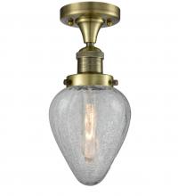 Innovations Lighting 517-1CH-AB-G165-LED - Geneseo - 1 Light - 7 inch - Antique Brass - Semi-Flush Mount