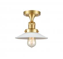 Innovations Lighting 517-1CH-SG-G1-LED - Halophane - 1 Light - 9 inch - Satin Gold - Semi-Flush Mount