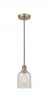 Innovations Lighting 616-1P-AB-G2511-LED - Caledonia - 1 Light - 5 inch - Antique Brass - Cord hung - Mini Pendant