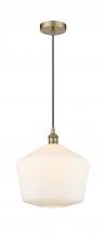 Innovations Lighting 616-1P-AB-G651-12-LED - Cindyrella - 1 Light - 12 inch - Antique Brass - Cord hung - Mini Pendant