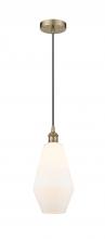 Innovations Lighting 616-1P-AB-G651-7-LED - Cindyrella - 1 Light - 7 inch - Antique Brass - Cord hung - Mini Pendant