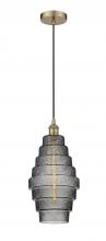 Innovations Lighting 616-1P-AB-G673-8-LED - Cascade - 1 Light - 8 inch - Antique Brass - Cord hung - Mini Pendant