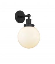 Innovations Lighting 616-1W-BK-G201-8 - Beacon - 1 Light - 8 inch - Matte Black - Sconce