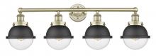 Innovations Lighting 616-4W-AB-HFS-62-BK - Edison - 4 Light - 34 inch - Antique Brass - Bath Vanity Light