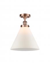 Innovations Lighting 916-1C-AC-G41-L-LED - Cone - 1 Light - 12 inch - Antique Copper - Semi-Flush Mount