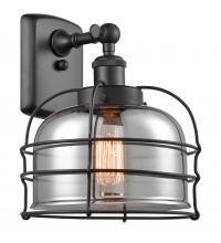 Innovations Lighting 916-1W-BK-G73-CE-LED - Bell Cage - 1 Light - 8 inch - Matte Black - Sconce