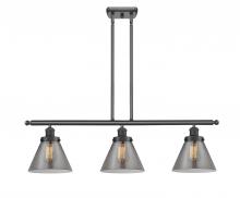 Innovations Lighting 916-3I-BK-G43-LED - Cone - 3 Light - 36 inch - Matte Black - Stem Hung - Island Light