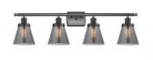 Innovations Lighting 916-4W-BK-G63-LED - Cone - 4 Light - 36 inch - Matte Black - Bath Vanity Light