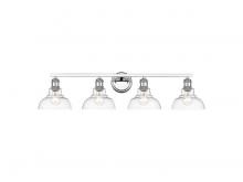 Golden 0305-BA4 CH-CLR - Carver 4-Light Vanity Light in Chrome with Clear Glass