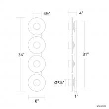 Modern Forms US Online WS-66534-BK - Fresco Bath Vanity Light