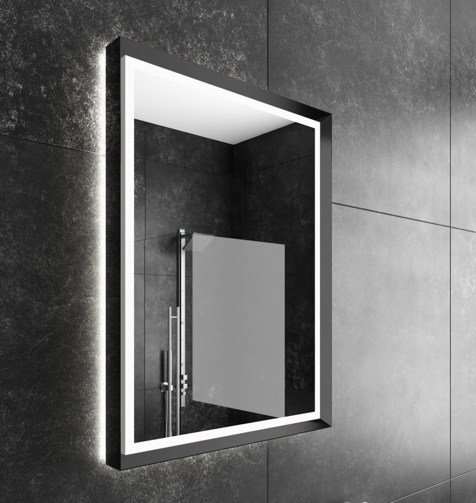 Opera Black Framed LED Mirror (Frontlit and Backlit)