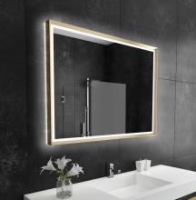 Paris Mirrors OPERX48356000-GLD - Opera Gold Framed LED Mirror (Frontlit and Backlit)