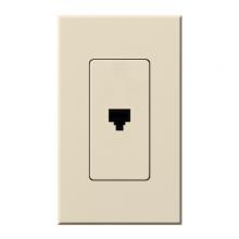 Lutron Electronics NT-PJ-LA - NOVA T PHONE JACK LIGHT ALMOND