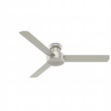 Hunter 52409 - Hunter 52 inch Presto Matte Nickel Low Profile Ceiling Fan and Wall Control