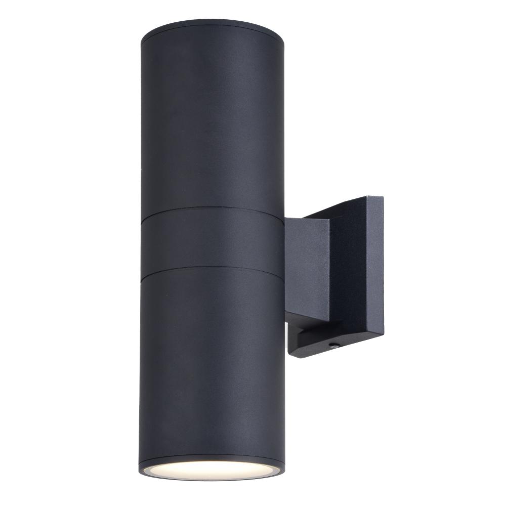 Chiasso LED 2 Light 13-in. H Outdoor Wall Light Textured Black