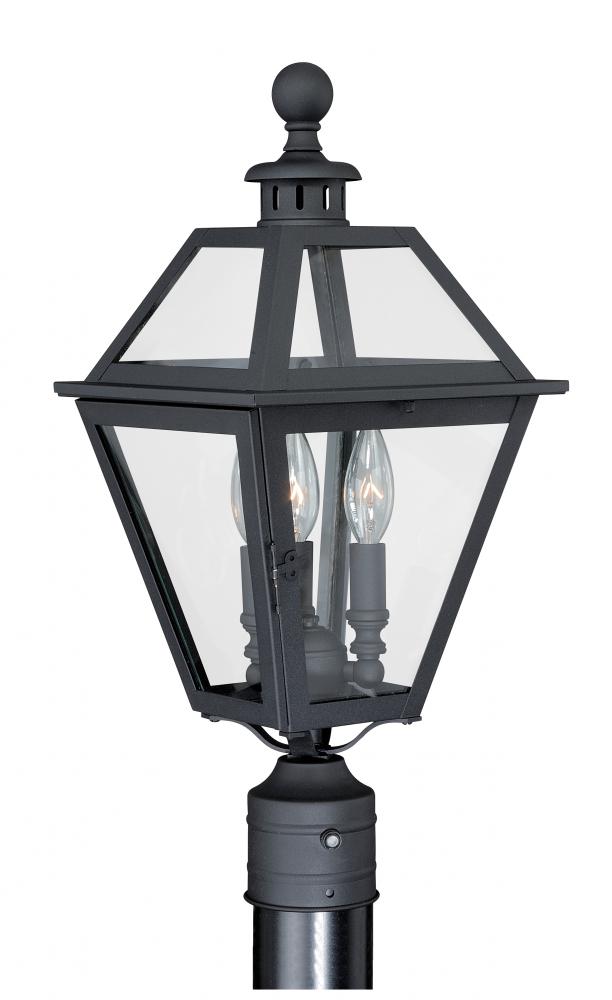 Nottingham 9-in Outdoor Post Light Textured Black