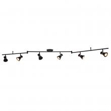 Vaxcel International C0288 - Alto 6 Light LED Directional Light Matte Black and Satin Brass