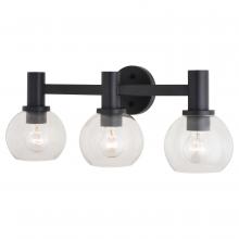 Vaxcel International W0462 - Marshall 3 Light Vanity Matte Black