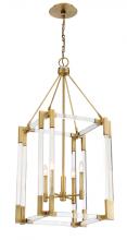 Minka Metropolitan N7351-790 - 4 LIGHT PENDANT IN METAL W/VISUAL OF ACRYLIC