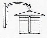 Arroyo Craftsman BB-11AM-N - 11" berkeley wall mount