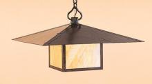 Arroyo Craftsman MH-30CLGW-BK - 30" monterey pendant with cloud lift overlay