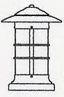 Arroyo Craftsman NC-9LGW-BK - 9" newport long body column mount