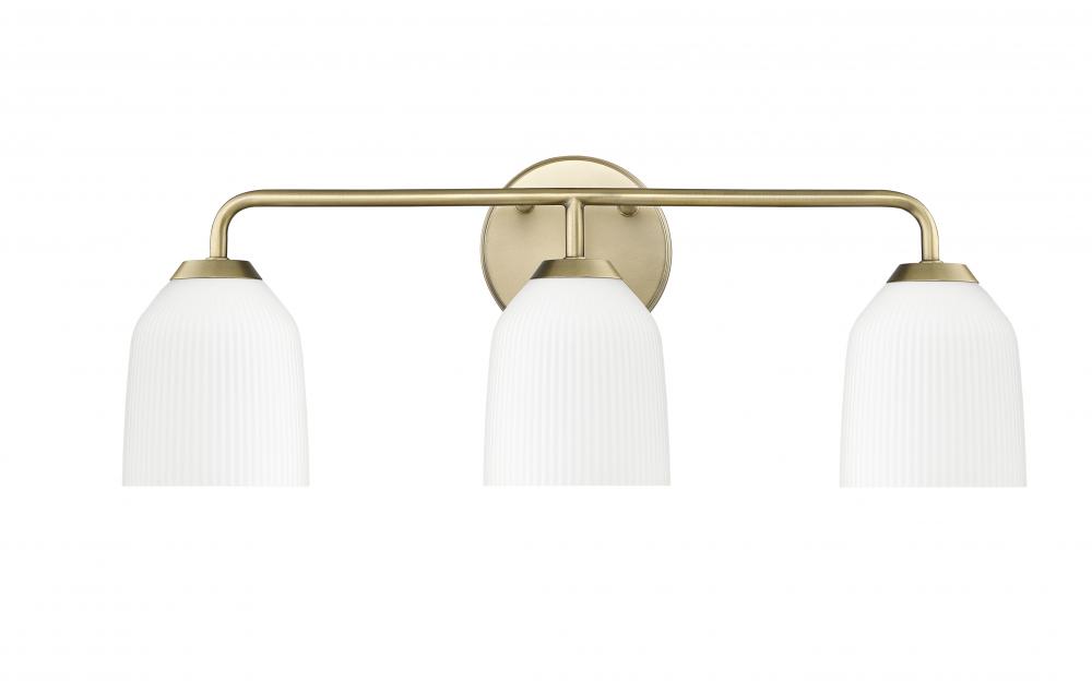 Norah 3-Light Vanity Vintage Brass