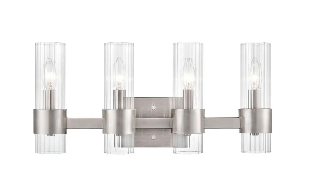 Caberton 4-Light Vanity Brushed Nickel