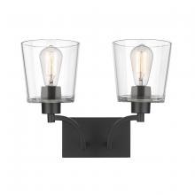 Millennium 496002-MB - Evalon 2-Light Vanity Matte Black