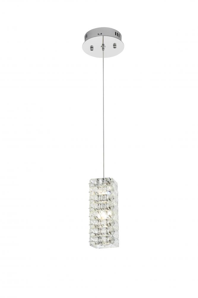 Aston 6.5 inch LED Pendant in Chrome