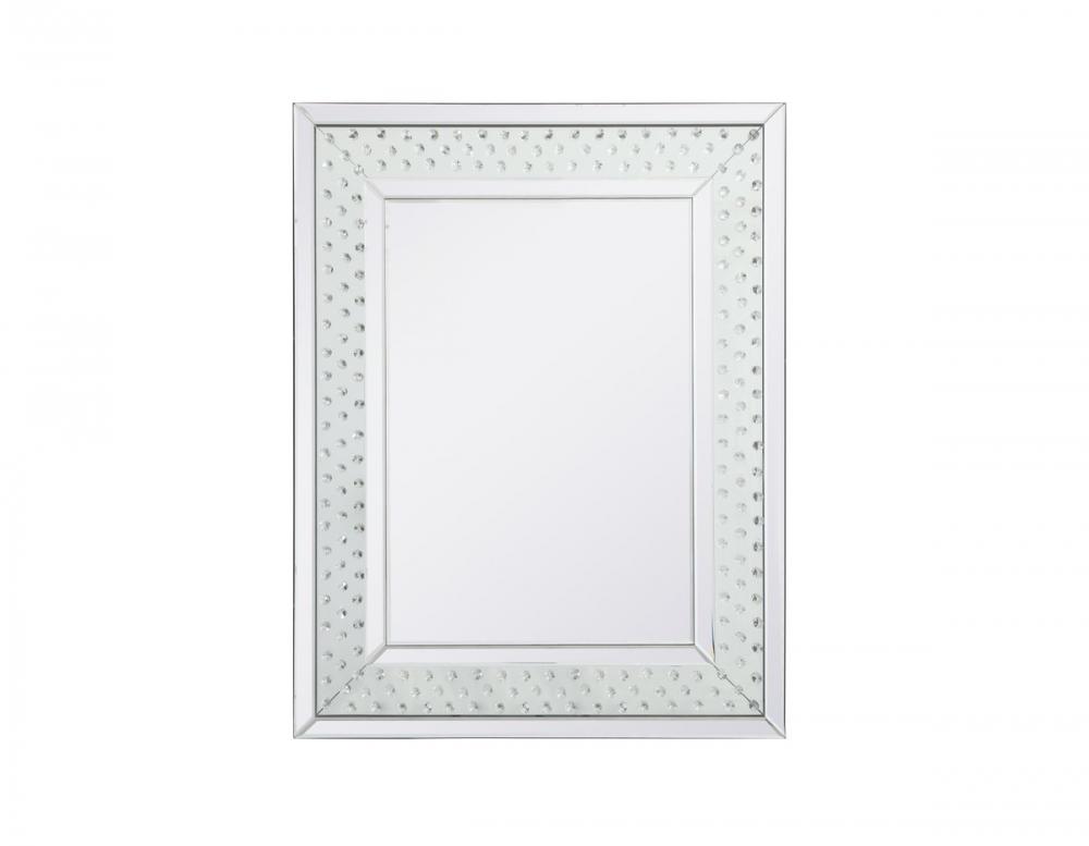 Sparkle collection crystal mirror 28 x 36 inch