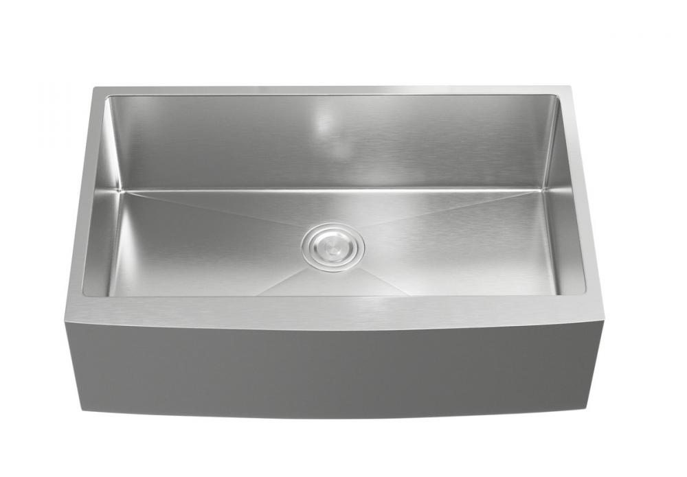 Stainless Steel farmhouse kitchen sink L33'' x W21'' x H10"