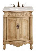 Elegant VF-1002 - 27 In. Single Bathroom Vanity Set in Antique Beige